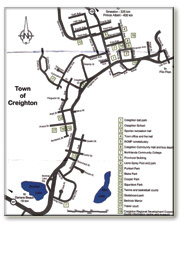 Map of Creighton